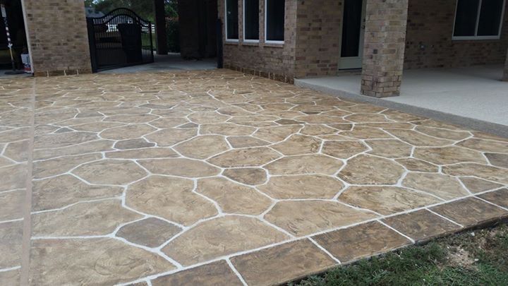 Stamped Concrete Installations for Texas Curb N Borders in Houston, TX