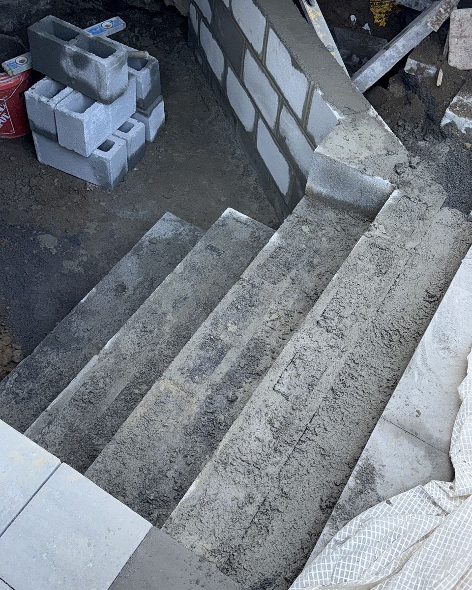 Step Installation for Santos Masonry in Fall River, MA