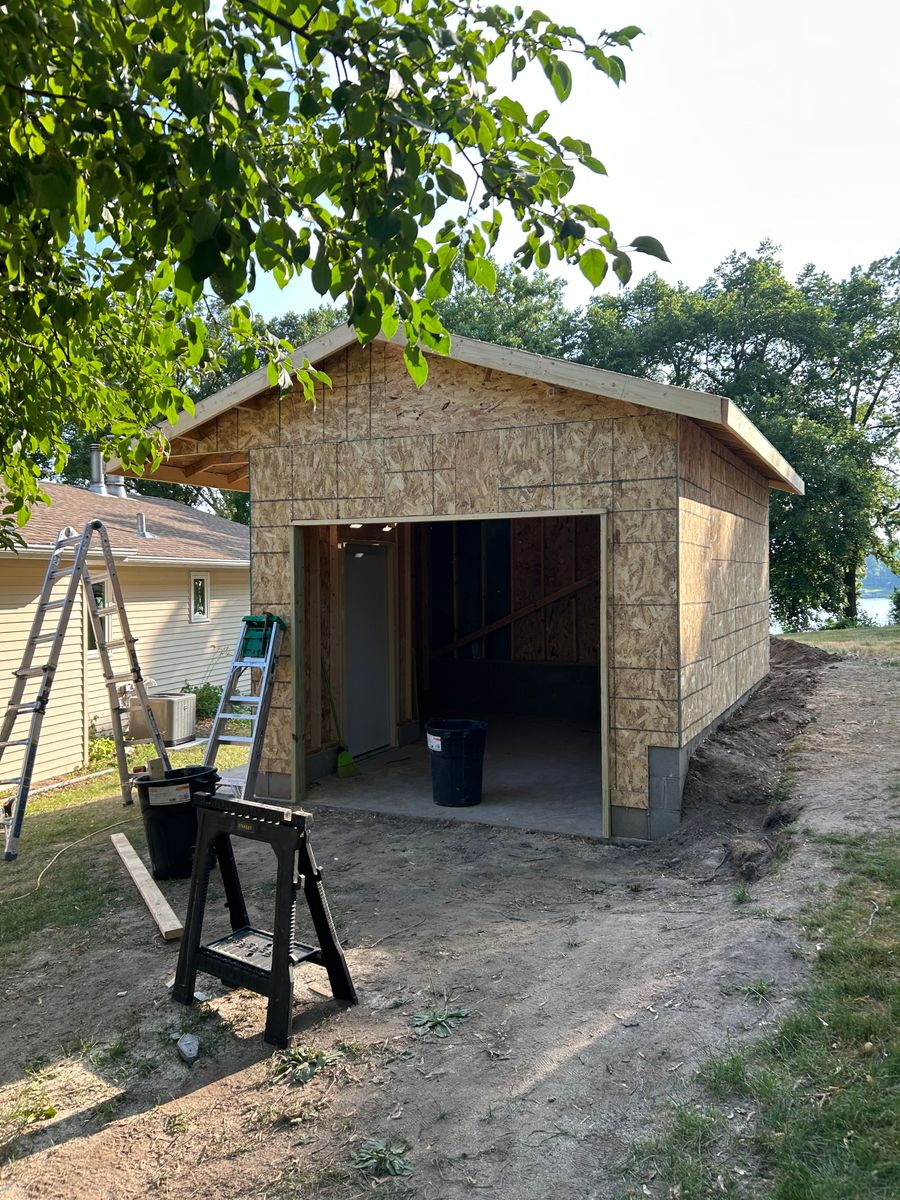 Garage Construction for Pro Install LLC in Stacy, MN
