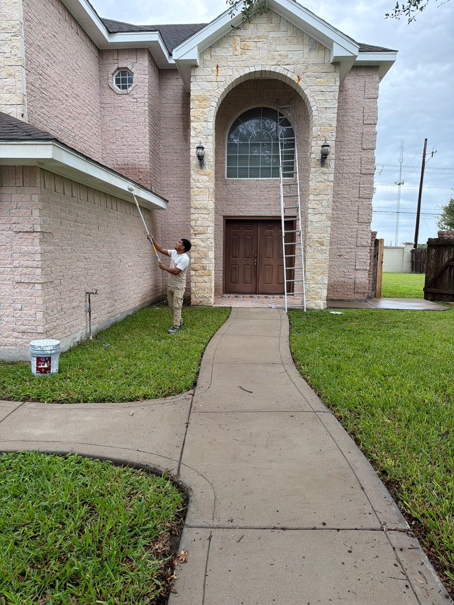 Exterior painting for Superior Painting and Metal Solutions in McAllen, TX