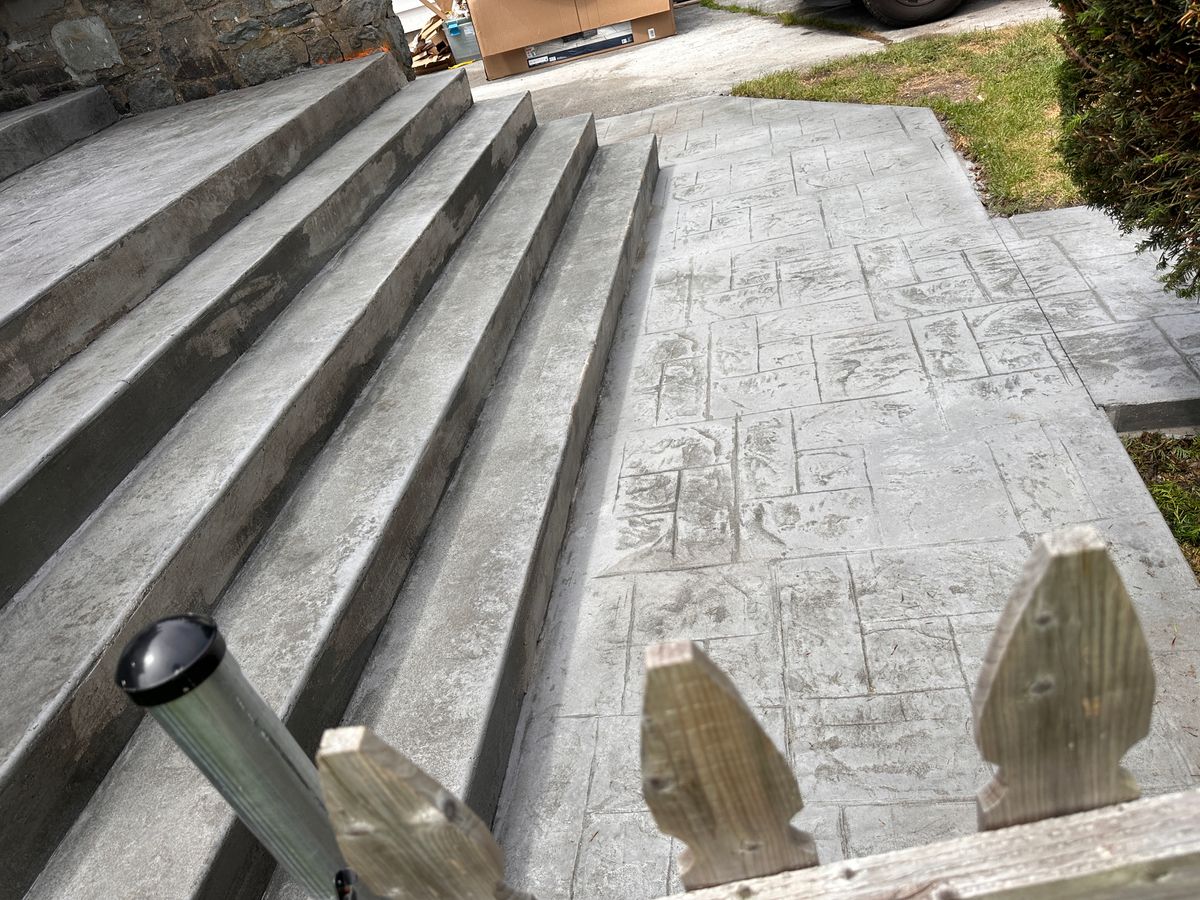 Stair Design & Installation for SR Concrete Quality Finishing LLC in Fall River, MA