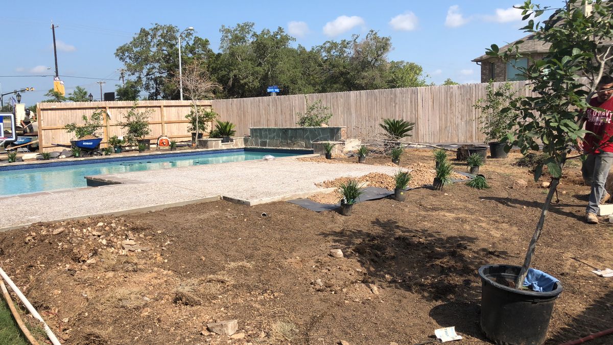 Landscaping for UBER FORCE in San Antonio, TX