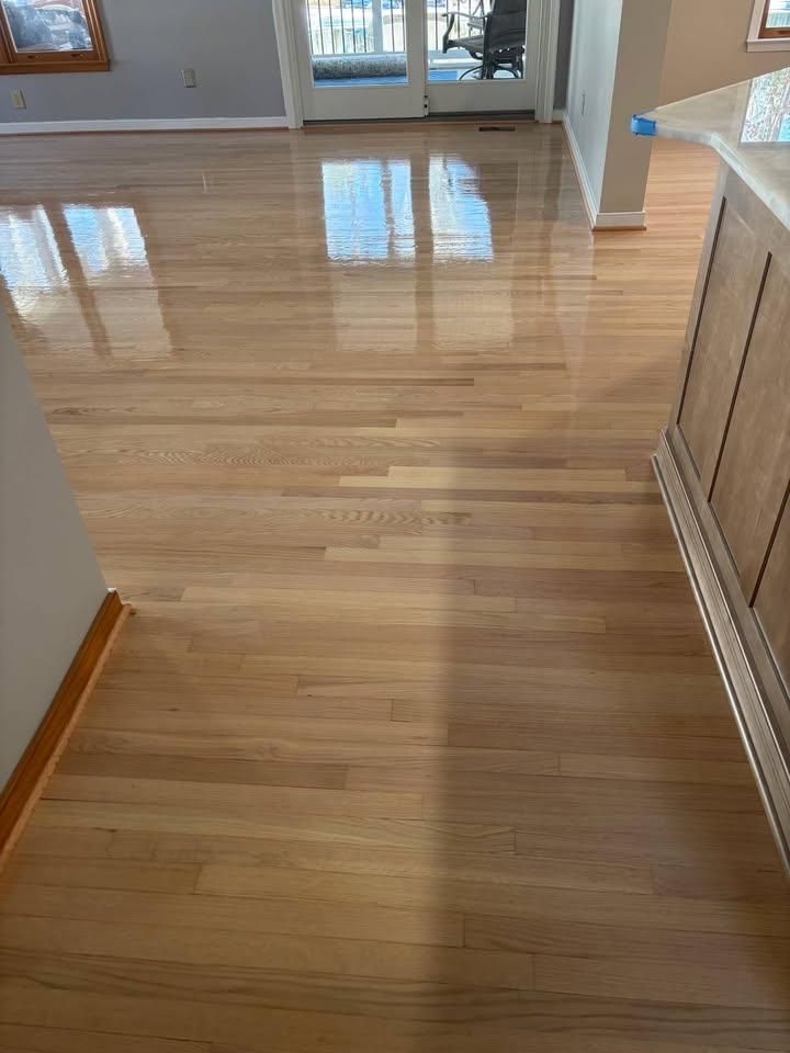 Refinishing hardwood flooring for Jason Tench Flooring LLC in Richmond, VA