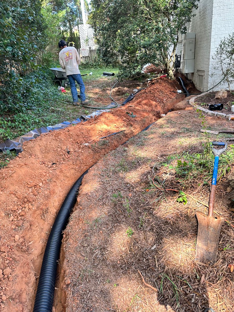 Trench Dig Outs for Vazquez Crawlspace Services LLC in Durham, NC