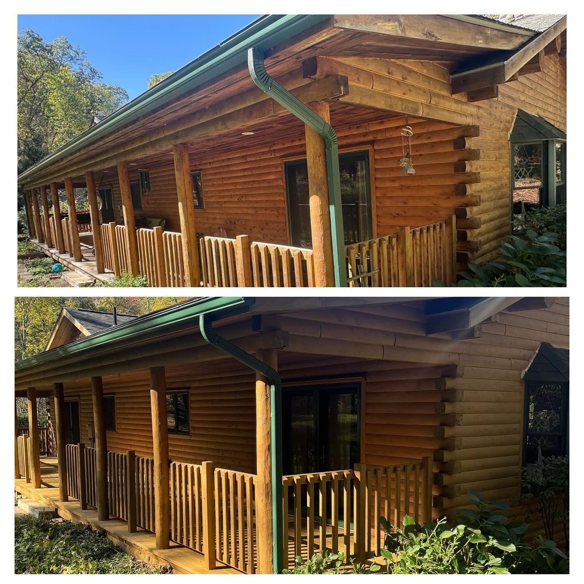 Wash & Stain for Artisan Log USA in Pittsburgh, PA