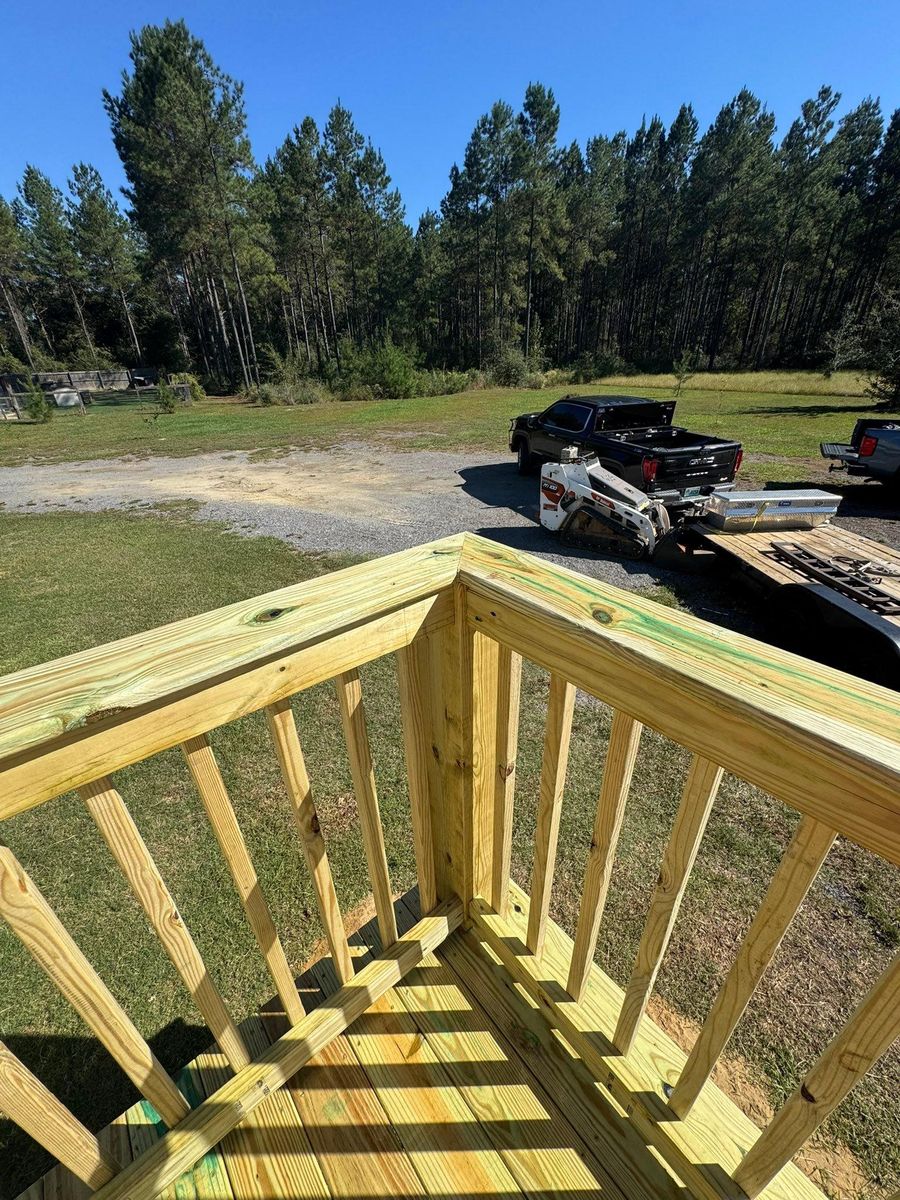 Deck and Patio Installation for C&G Fencing and Outdoor Services in Pensacola, FL
