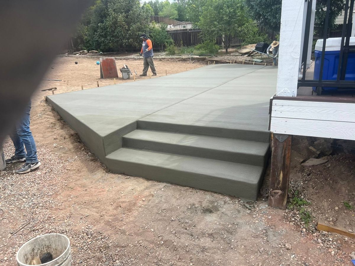 Concrete Slab Construction for Highland Concrete & Landscaping in Colorado Springs, CO