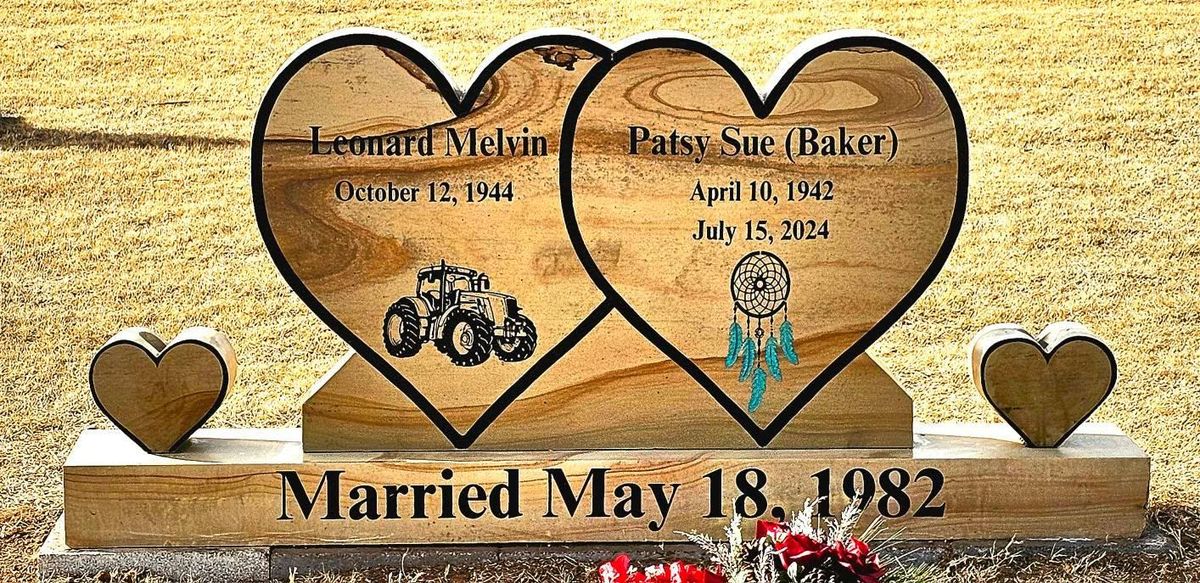 Granite Monuments for A&L Custom Rock Work, Monuments, & Welding in Wister, OK