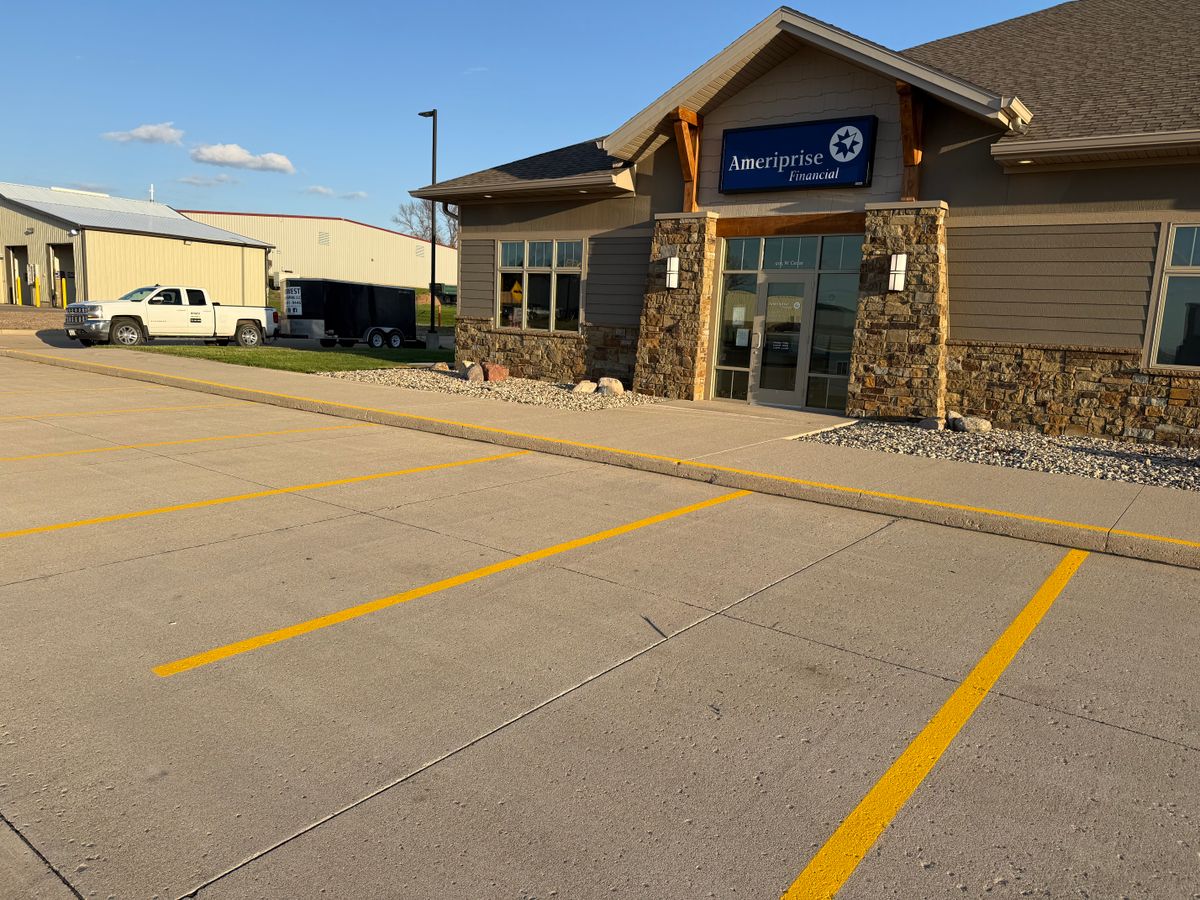 Line Striping for Midwest Line Striping LLC in Spirit Lake, IA