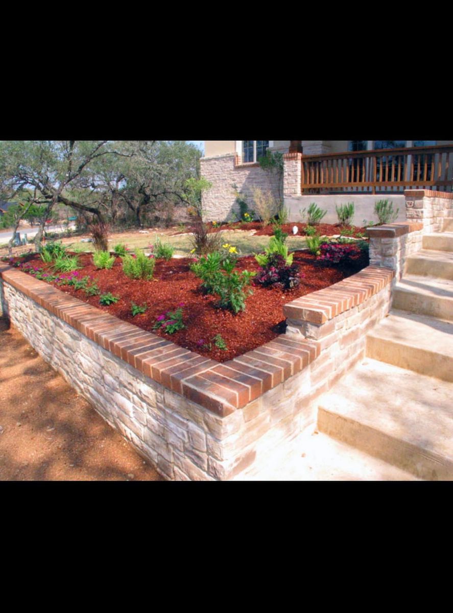 Mulch Installation for DR Landscape in San Antonio, TX