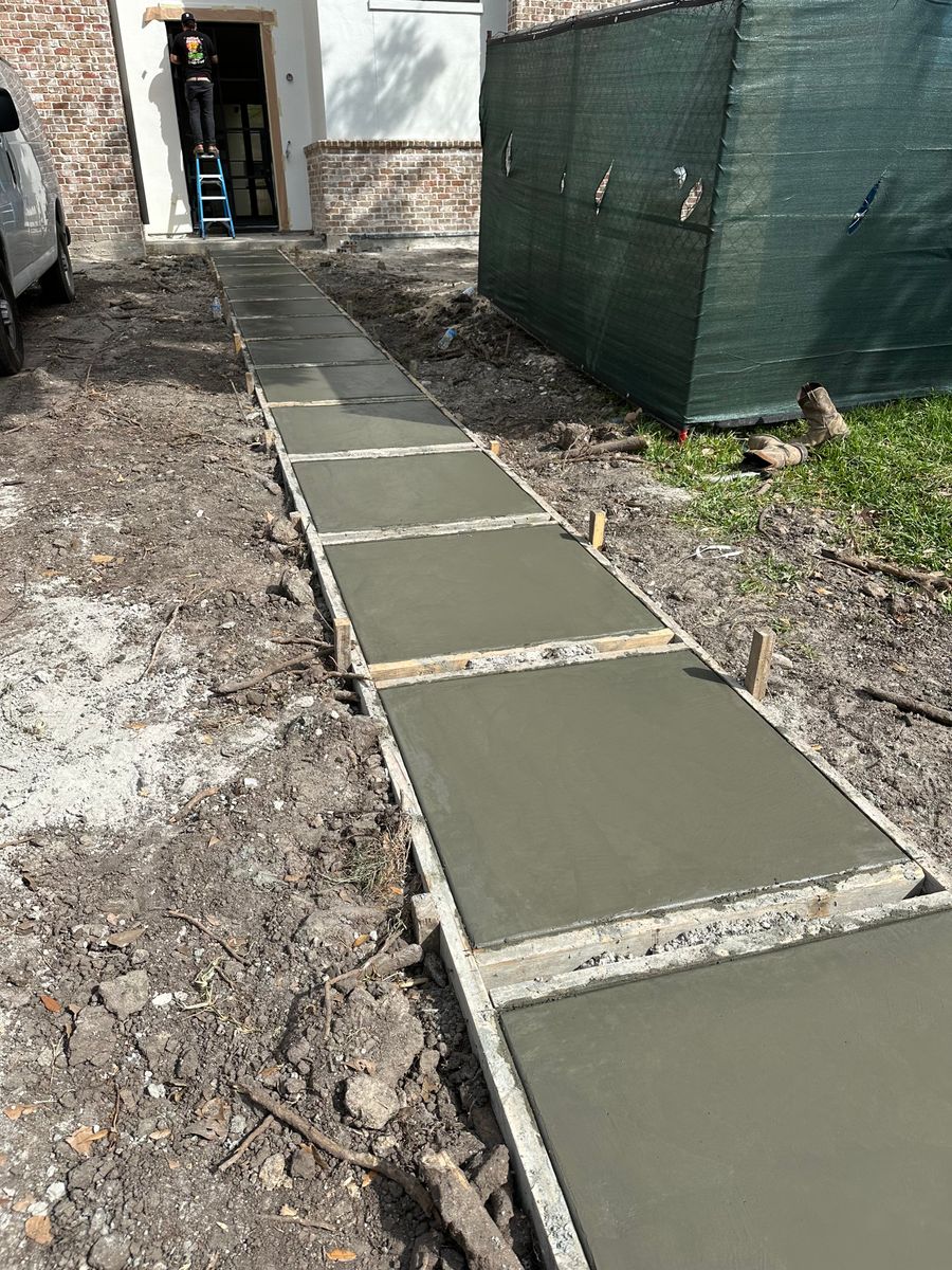 Flatwork for BigTex Concrete Construction in Houston, TX