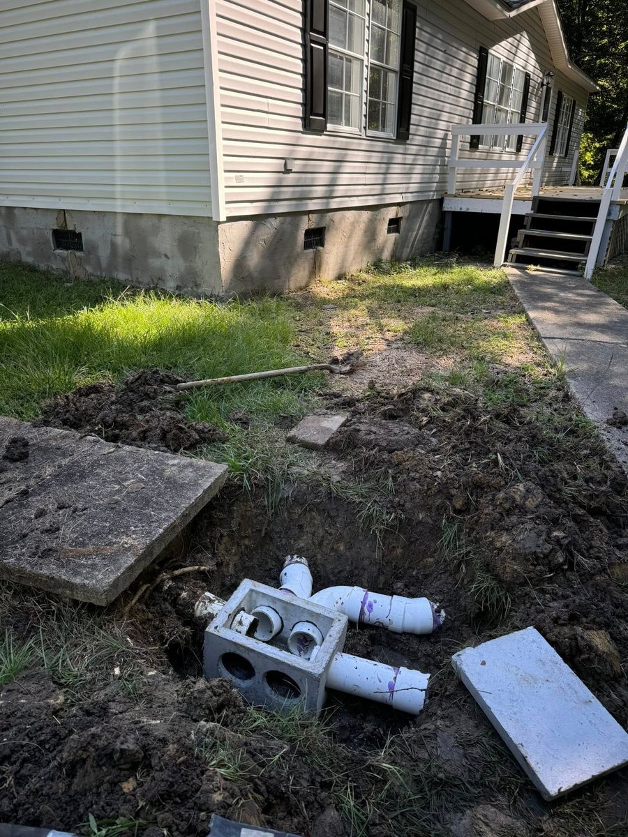 D Box Replacement for Hardin’s Septic Tank Service LLC in Richlands, NC
