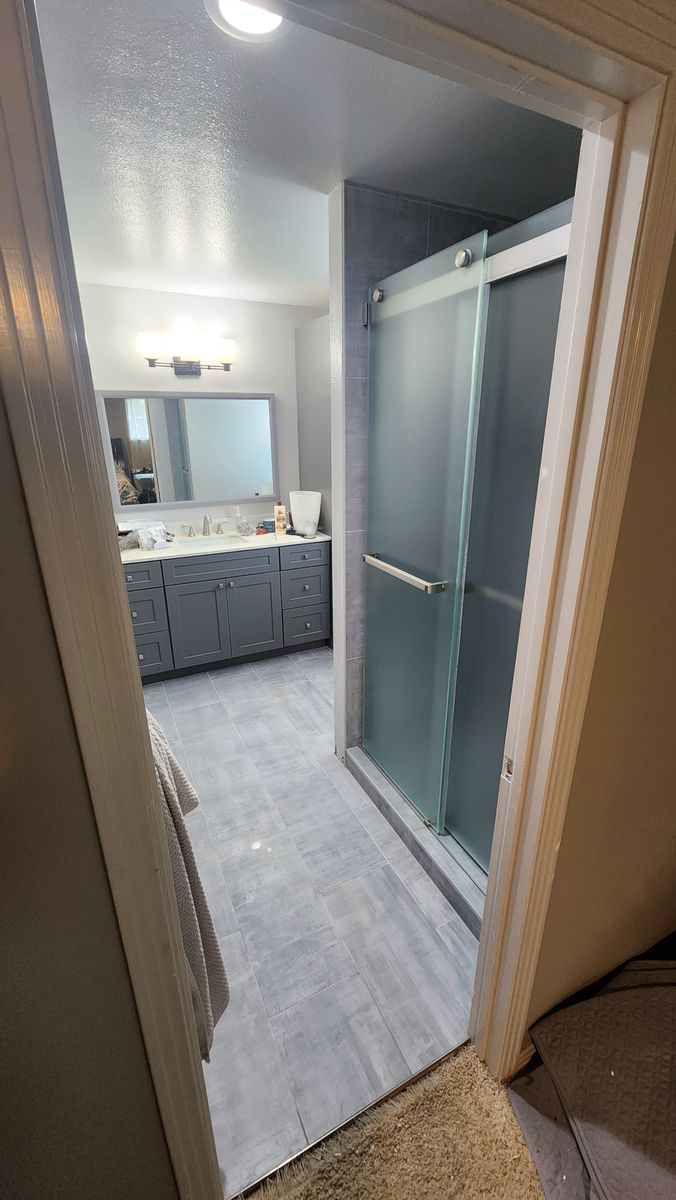Bathroom remodel for Flawless Tile Company in Boise, ID