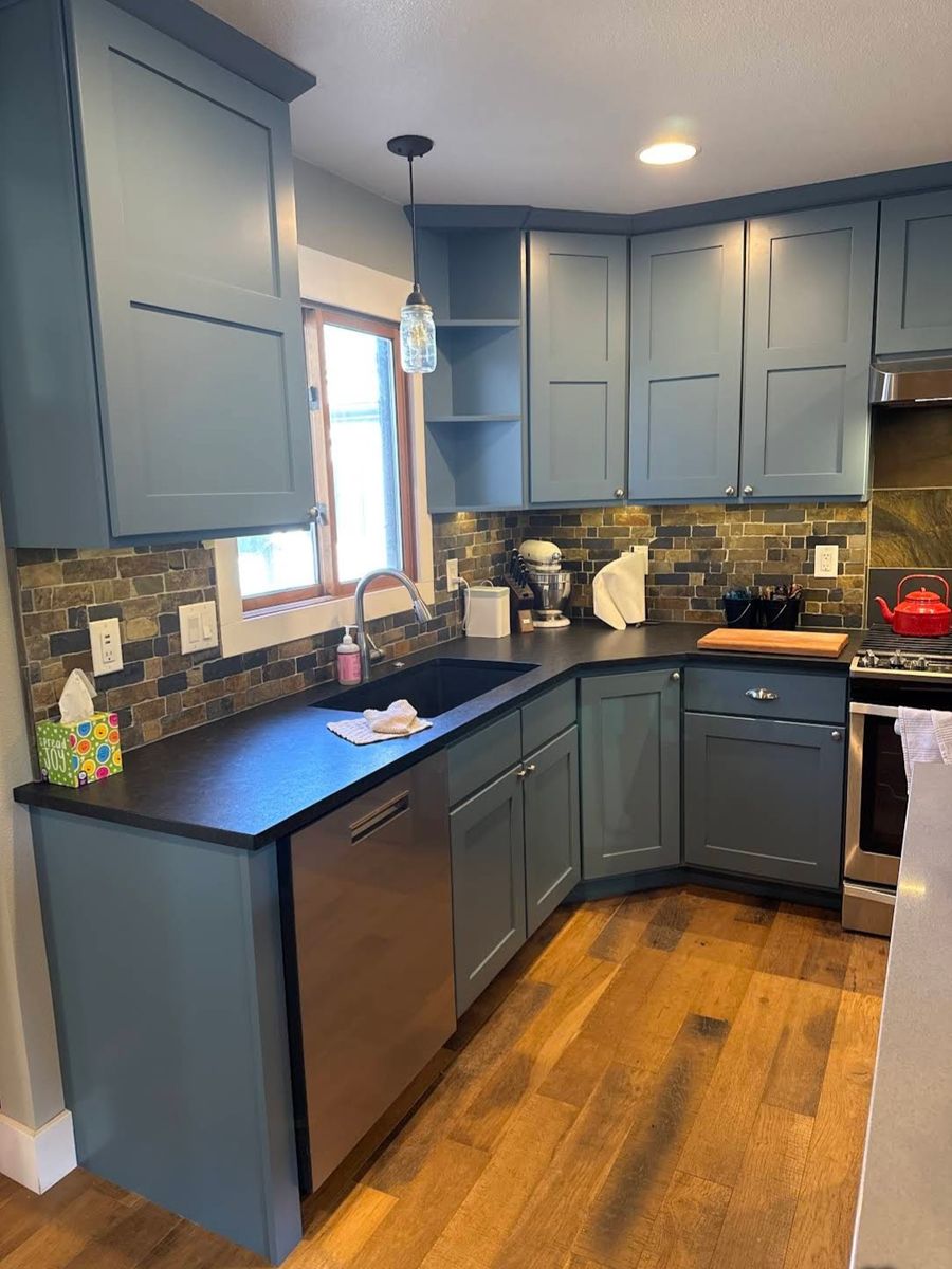 Kitchen Cabinet Refinishing for Outlaw Painting in Loveland, CO