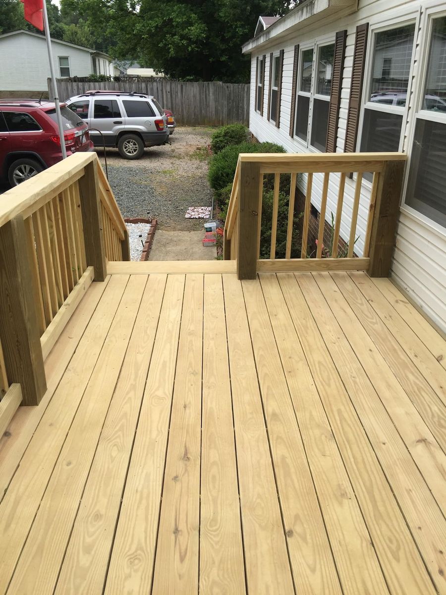 Deck & Patio Installation for NorthCastle Construction LLC in Oxford, NC