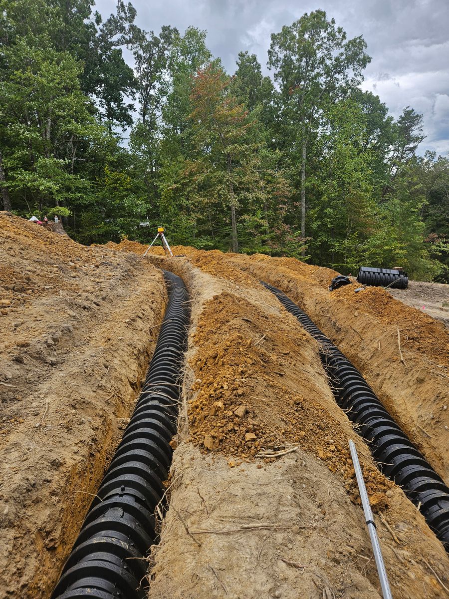 Trenching for Bledsoe & Sons Excavating and Developing in Dandridge, TN