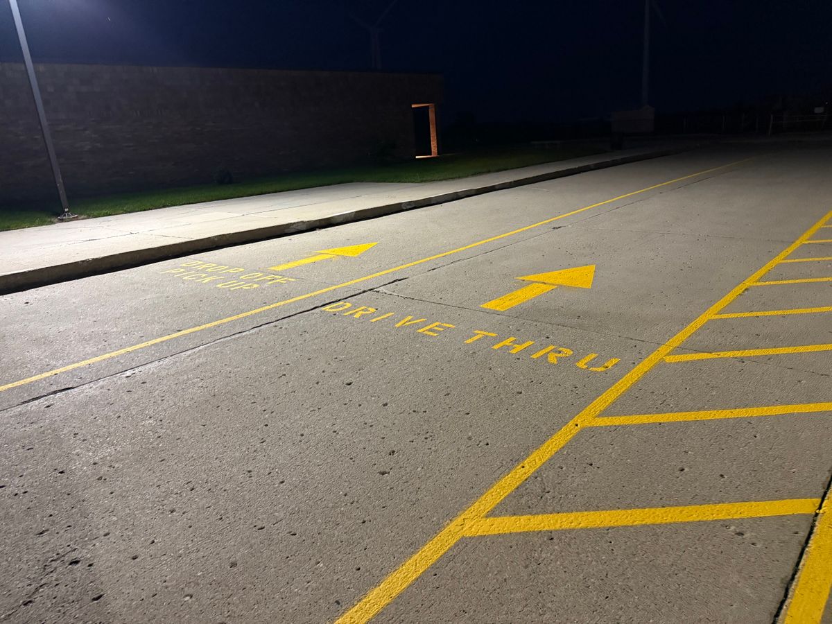 Line Striping for Midwest Line Striping LLC in Spirit Lake, IA