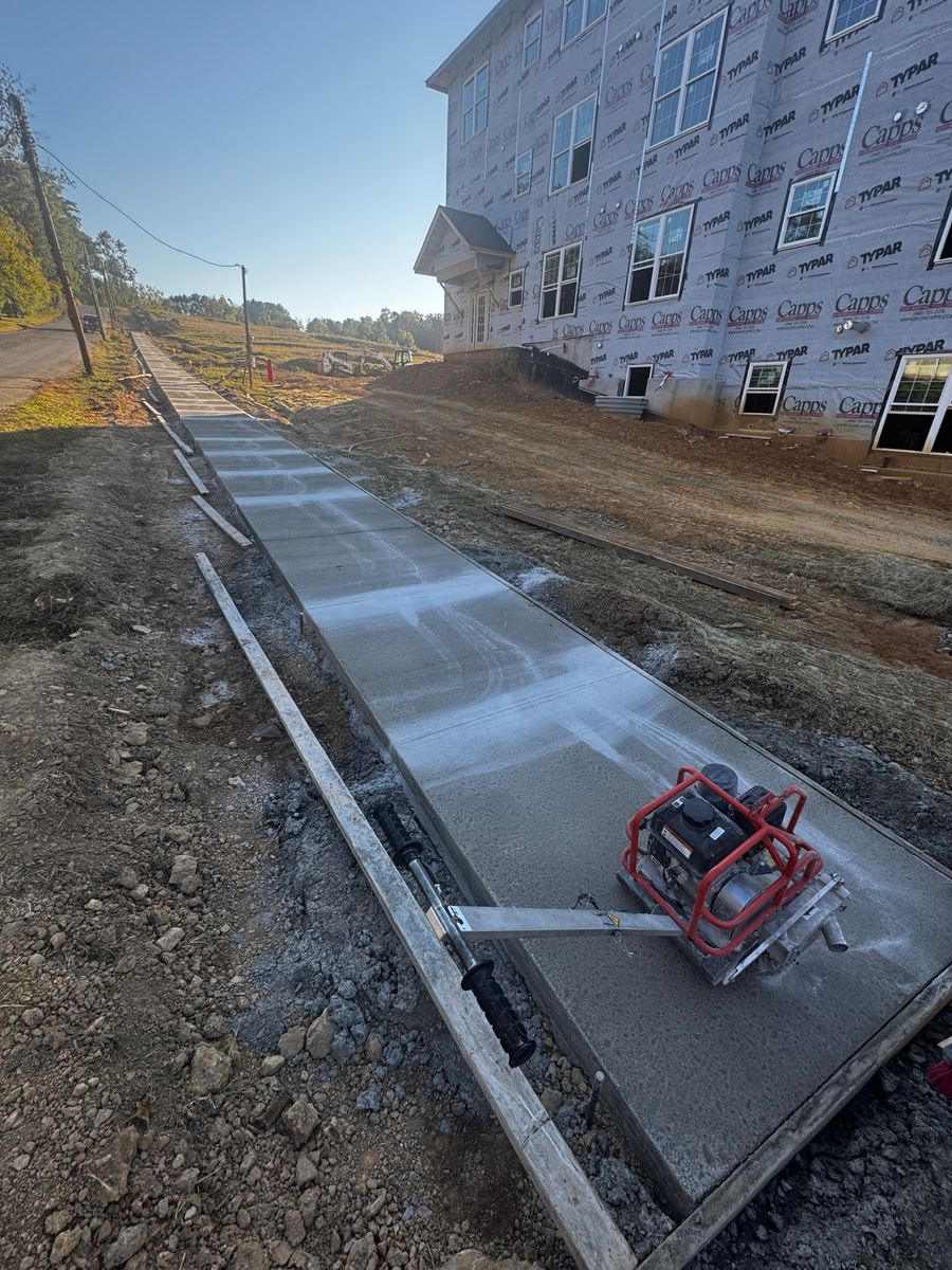 Concrete Slab Construction for The Amazing Concrete in Roanoke, VA