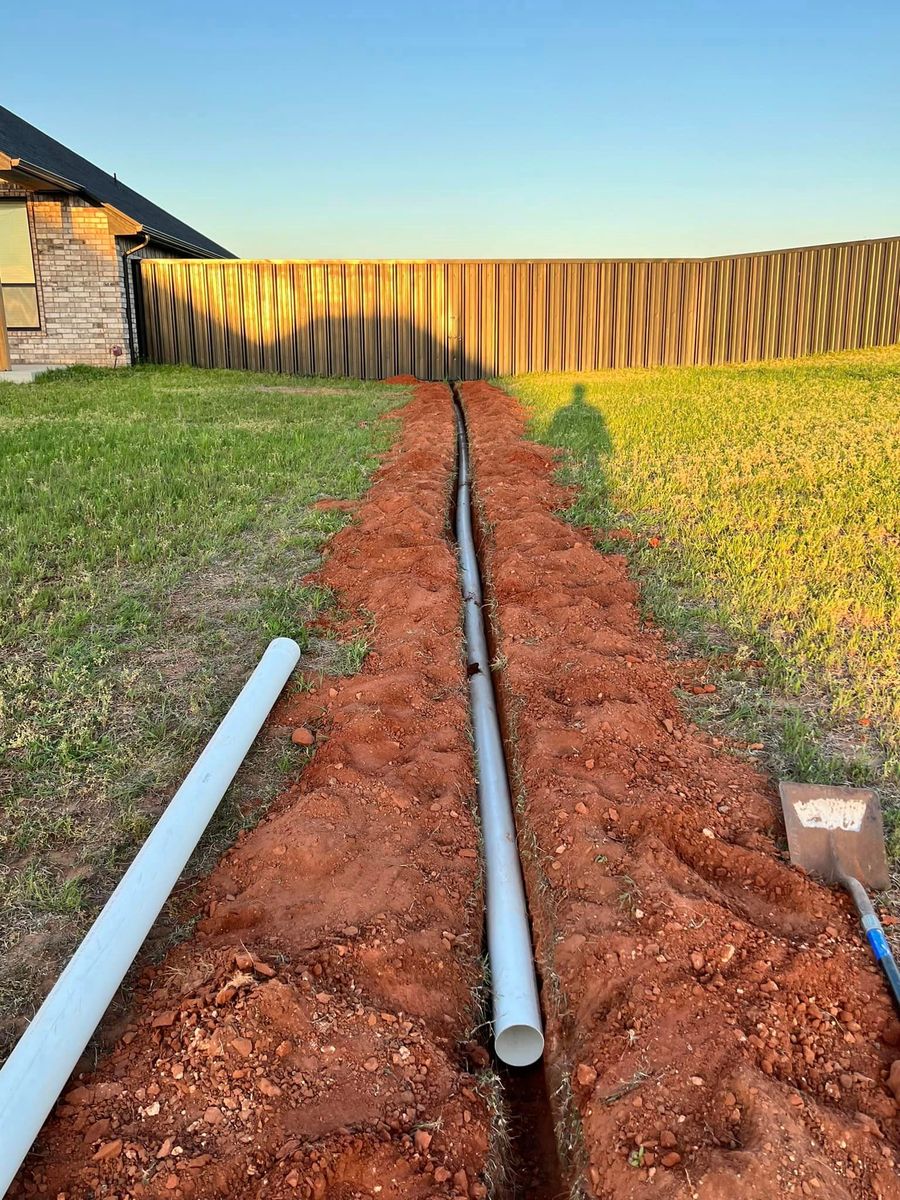 Drainage for 365 Excavation & Land Solutions in Oklahoma City, OK