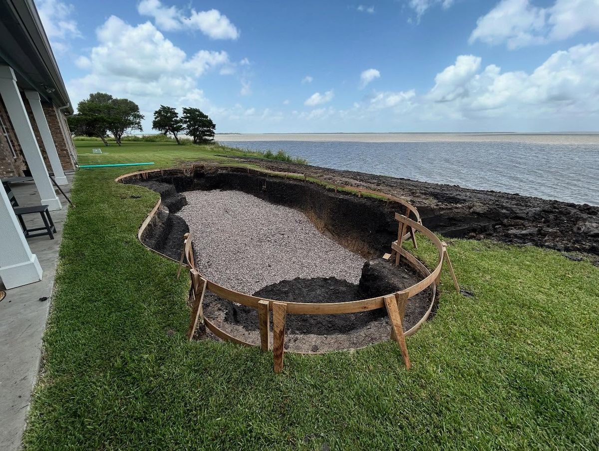 Pool Construction for Texas Elite Excavations in Pearland, TX