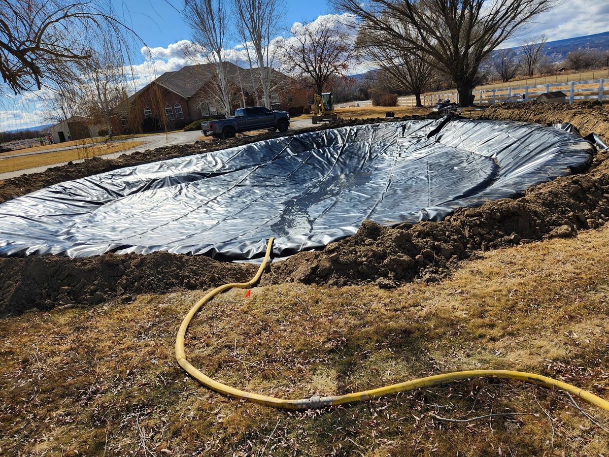 Pond Construction for Double T Excavation And Services, LLC in Grand Junction, CO