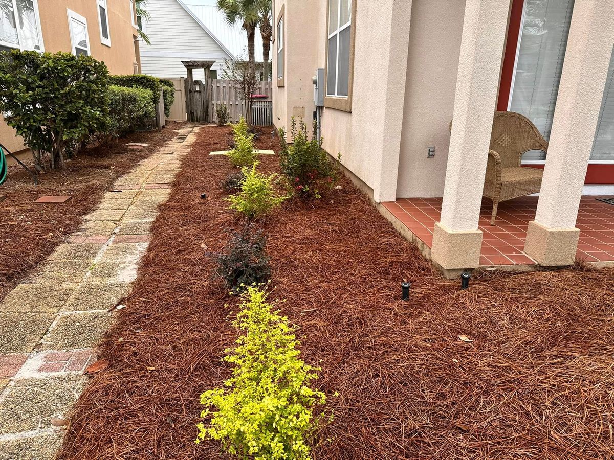 Mulch Installation for M&M Landscaping in Lynn Haven, FL