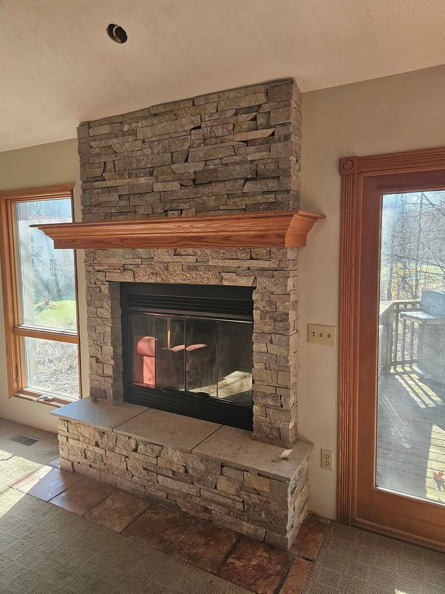 Fireplace Installation for Absolute Maintenance in Charlotte, MI