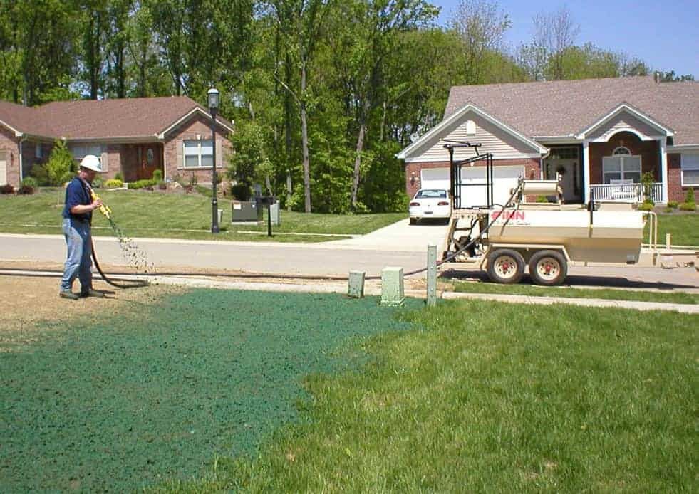 hydro seeding for Alamo Turf Works in San Antonio, TX