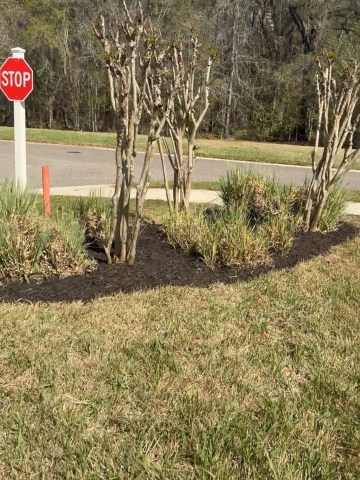 Mulch Installation for Whole 9 Yards Services LLC in Green Cove Springs, FL
