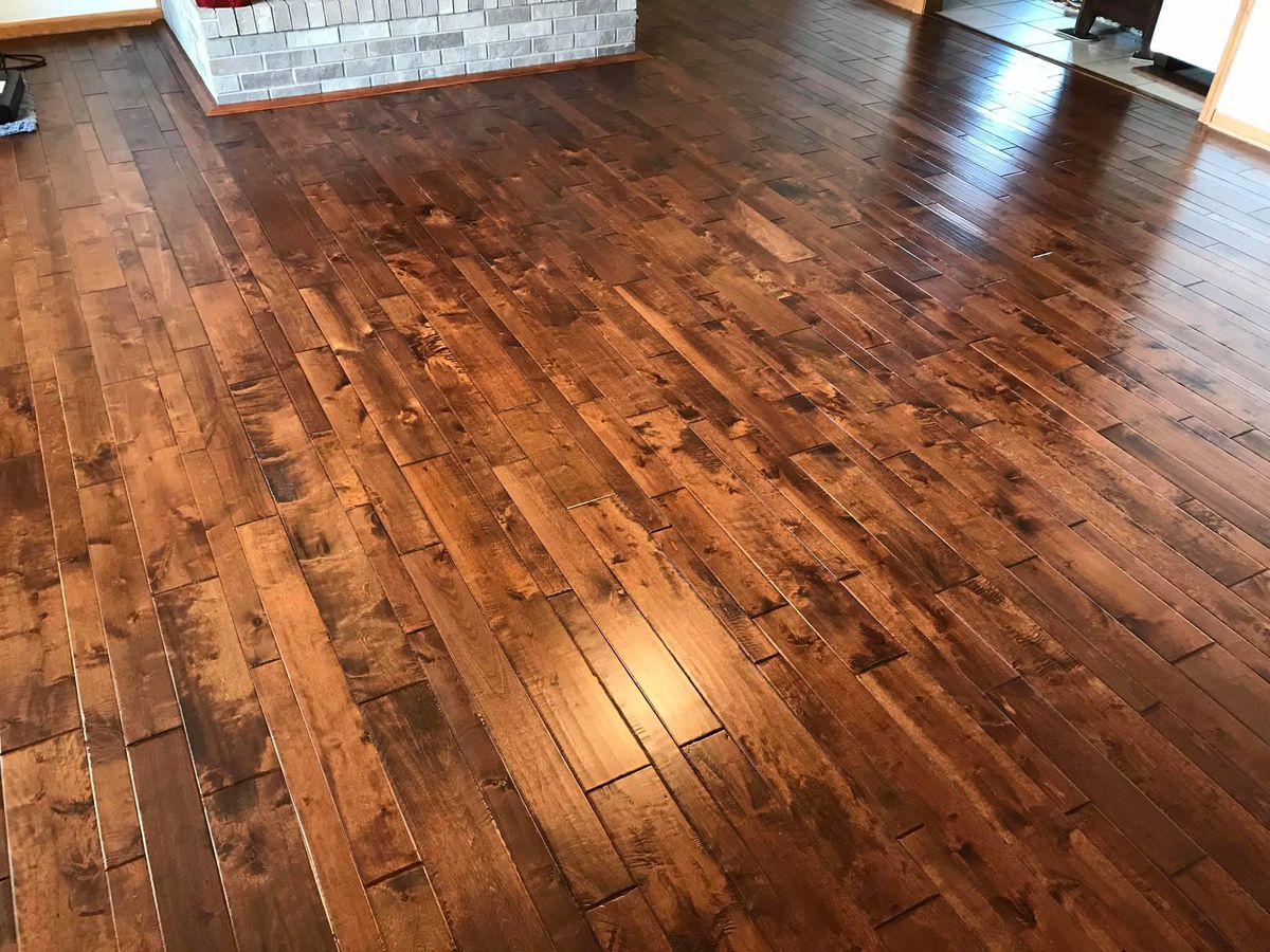 Hardwood Floor Installation for Ellis Custom Floors in Newport, Washington