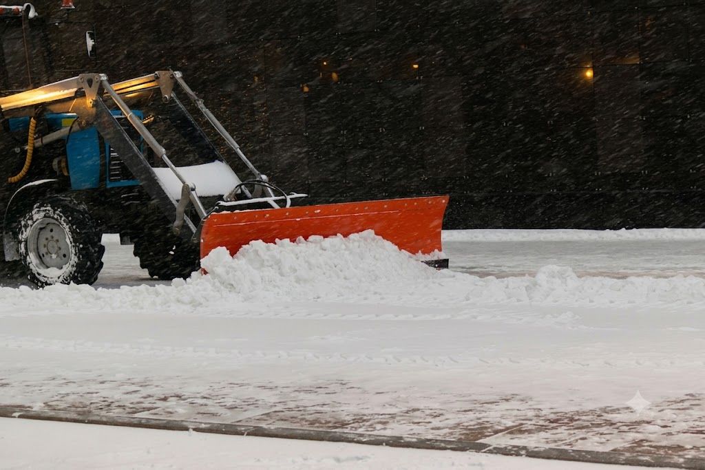 Winter Snow Removal for Husky Landscape Supply & Design in Abington, MA