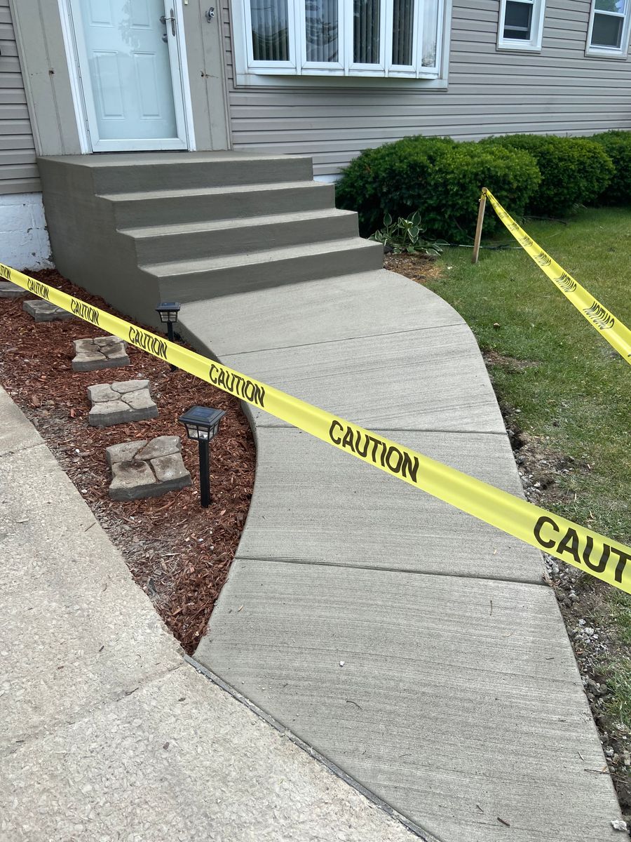 Stair Design & Installation for Fuentes Concrete Construction in Hammond, IN