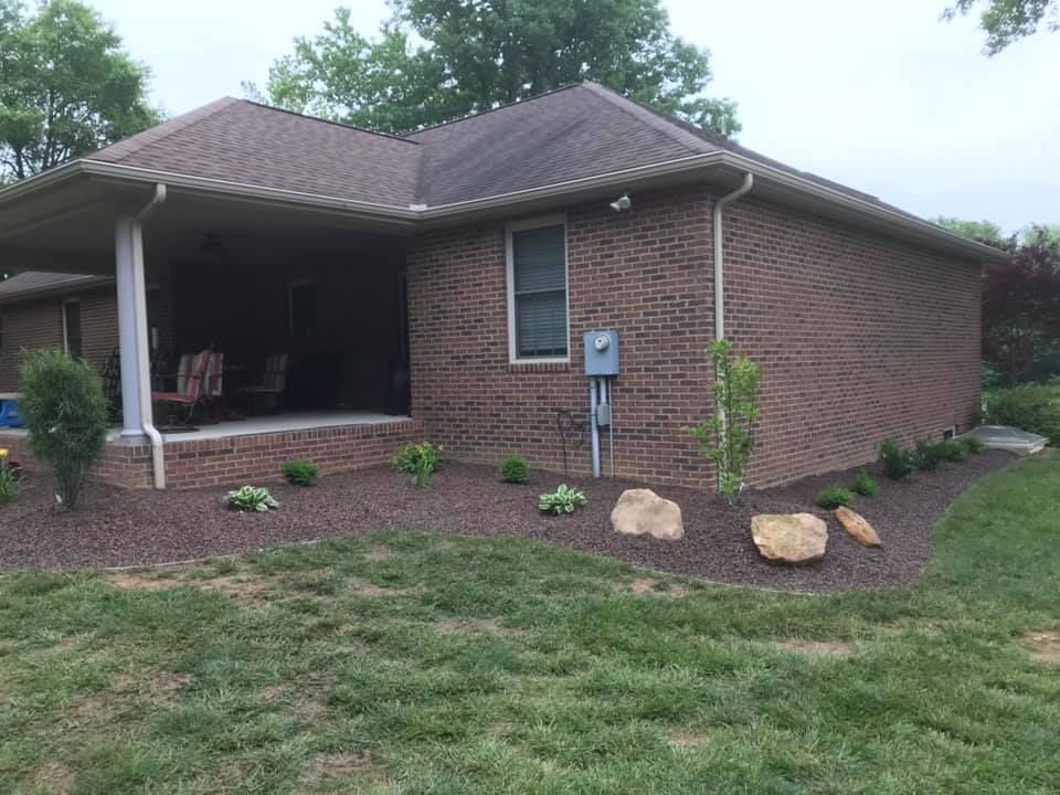 Mulch Installation for J&S Mowing & More in Huntingburg, IN