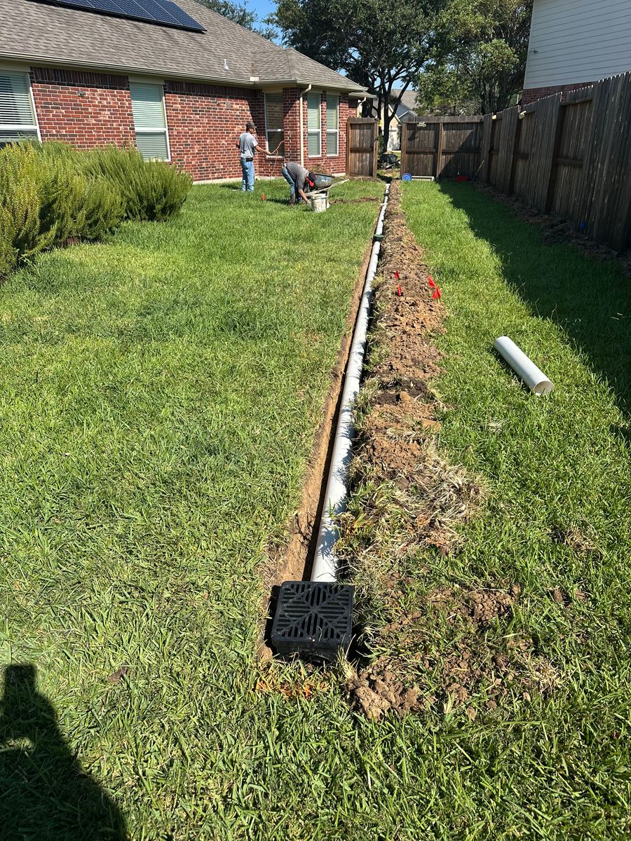 Drainage for Texas Curb N Borders in Houston, TX