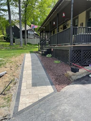 Walkway Installation for Z. Hastings Landscape Construction in Templeton, MA