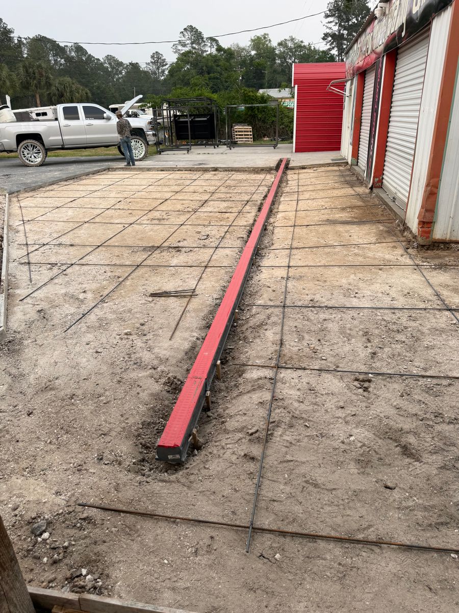 Concrete Slab Construction for Cameron Enterprises in Live Oak, FL