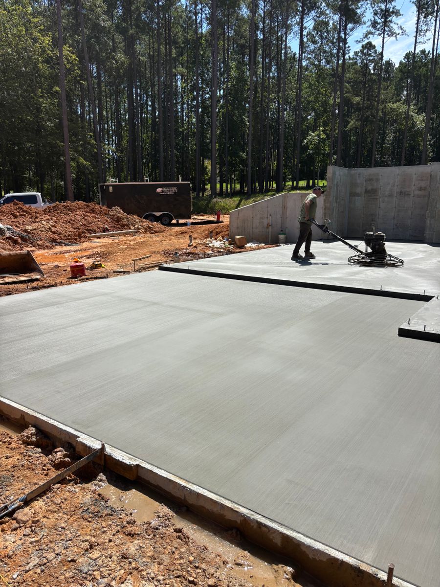 Concrete Flat Work for Baer & Sons Concrete in Greenwood County, SC
