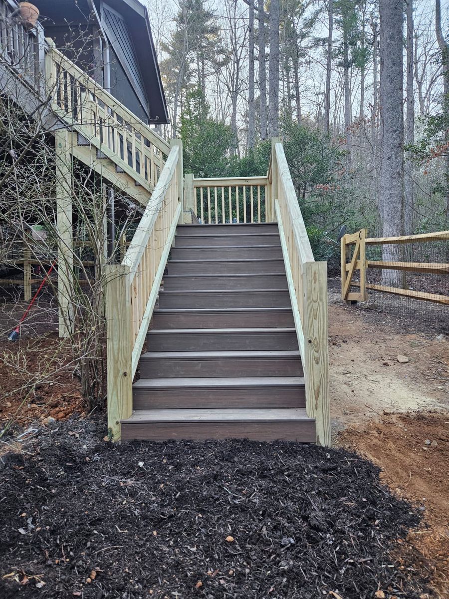 Deck Building & Staining for JV Painting Services LLC in Hendersonville, NC