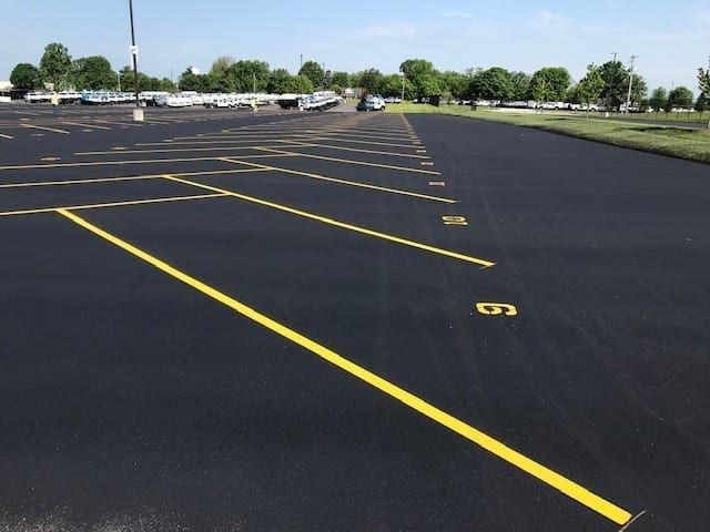 Lot-Marking for Indy Elite Concrete in Arcadia, IN