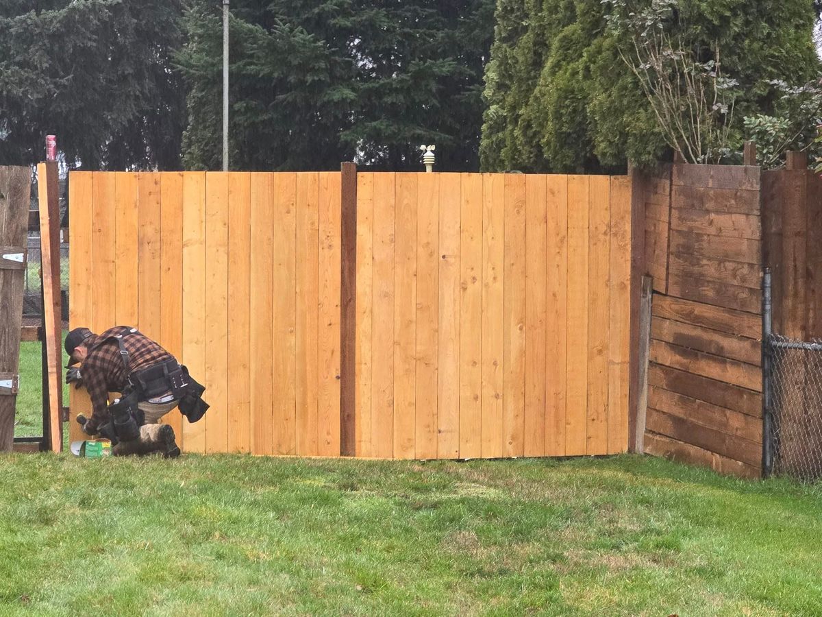 Fencing for Kc's Crew of the PNW in Roy, WA