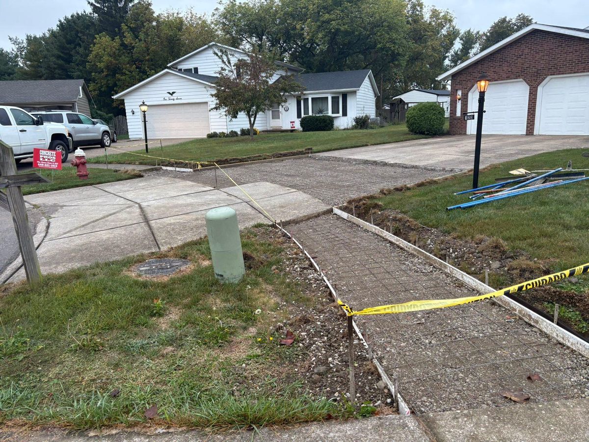 Driveway tear out and replacement for Concrete Pros, LLC in Lorain, OH
