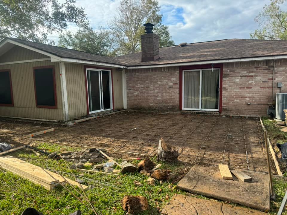 Patios for Alvarez Concrete in Santa Fe, TX