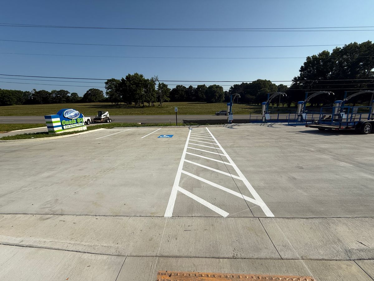 Parking Lot Striping for Straight Line Striping in Little Rock, AR