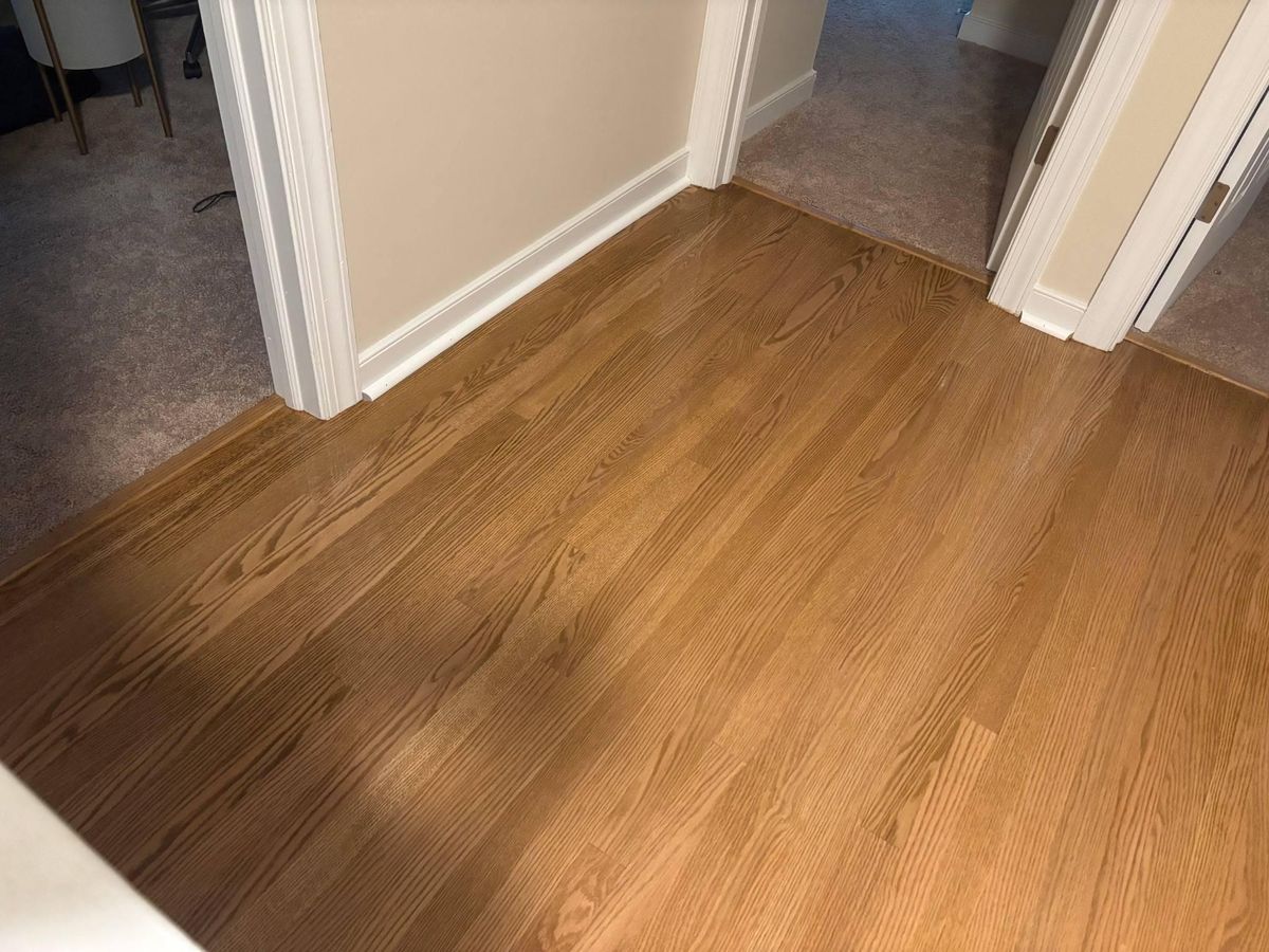 Refinishing hardwood flooring for Jason Tench Flooring LLC in Richmond, VA