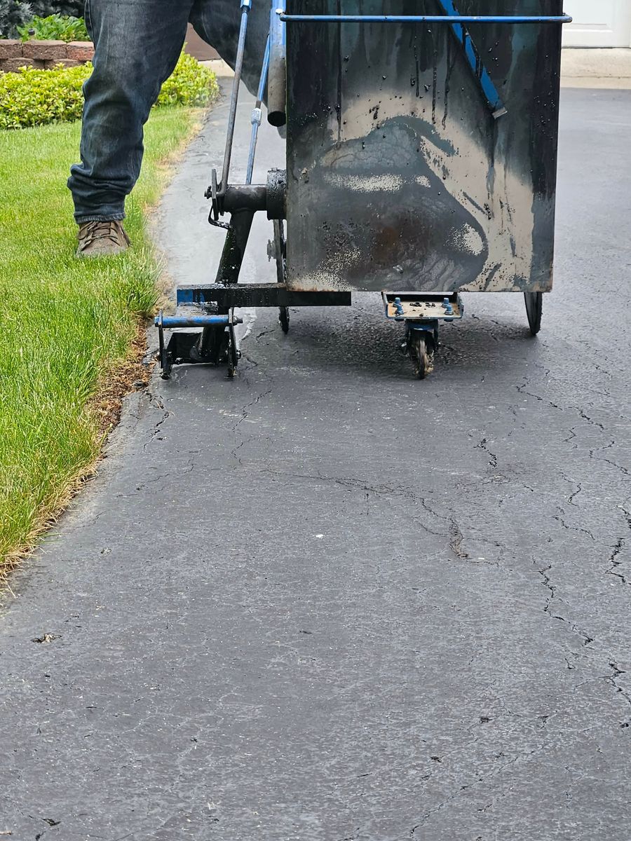 Crack Filling for Victory Driveway Sealcoating in Corning, NY
