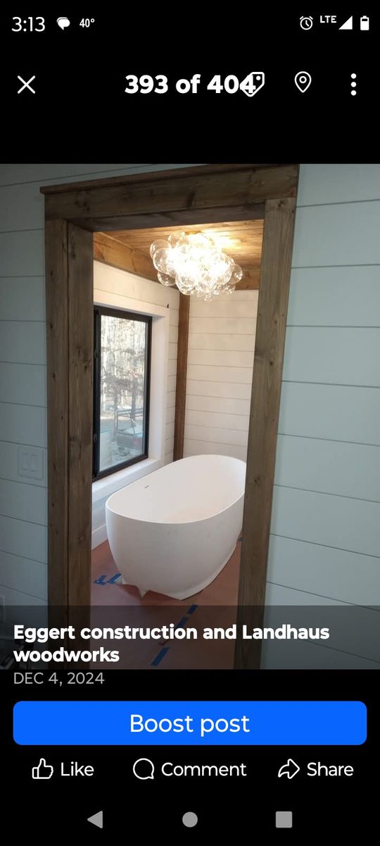 Custom Home Construction for Eggert Construction and Landhaus Woodworks in Winona,  MO