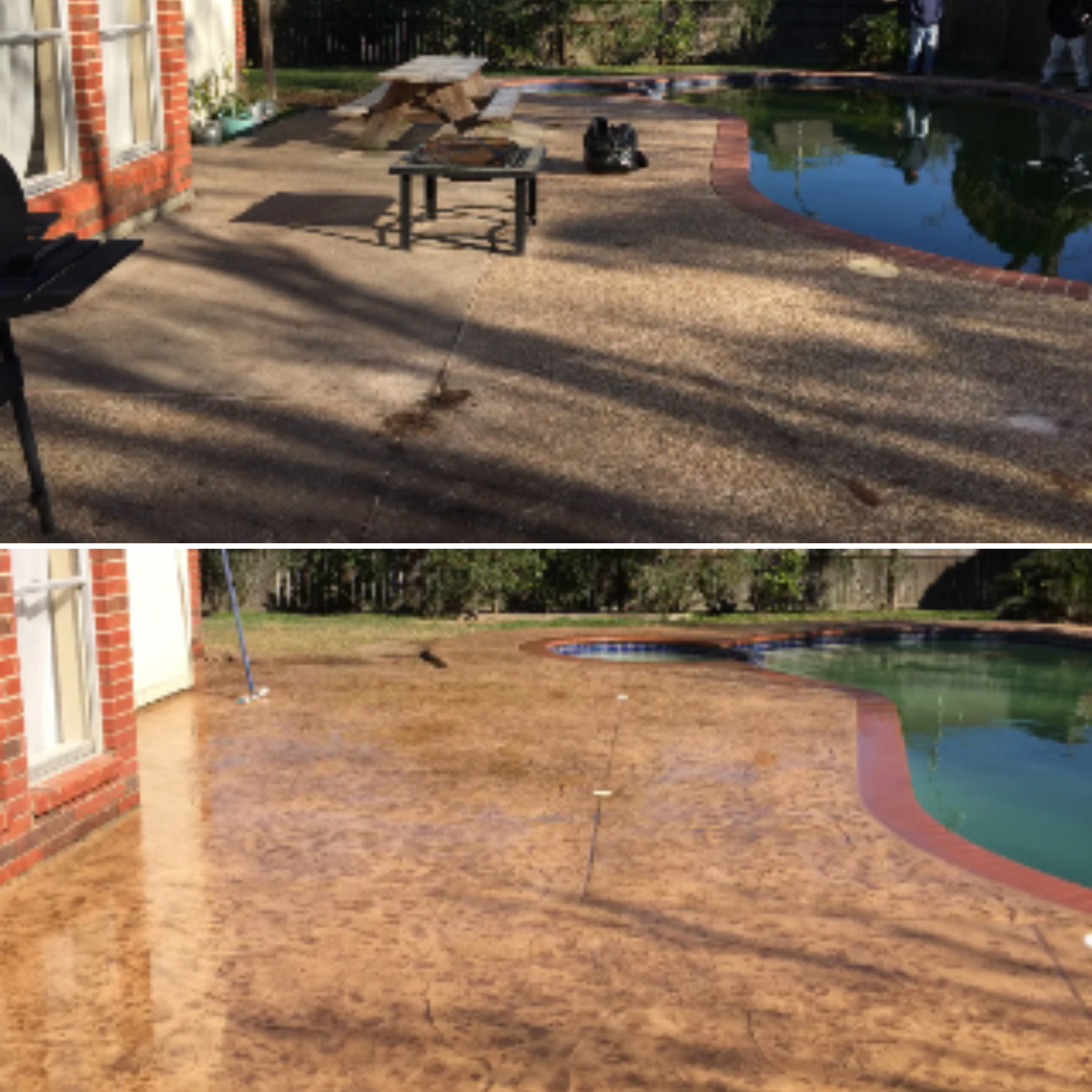 Pool & Patio Restoration for Texas Curb N Borders in Houston, TX