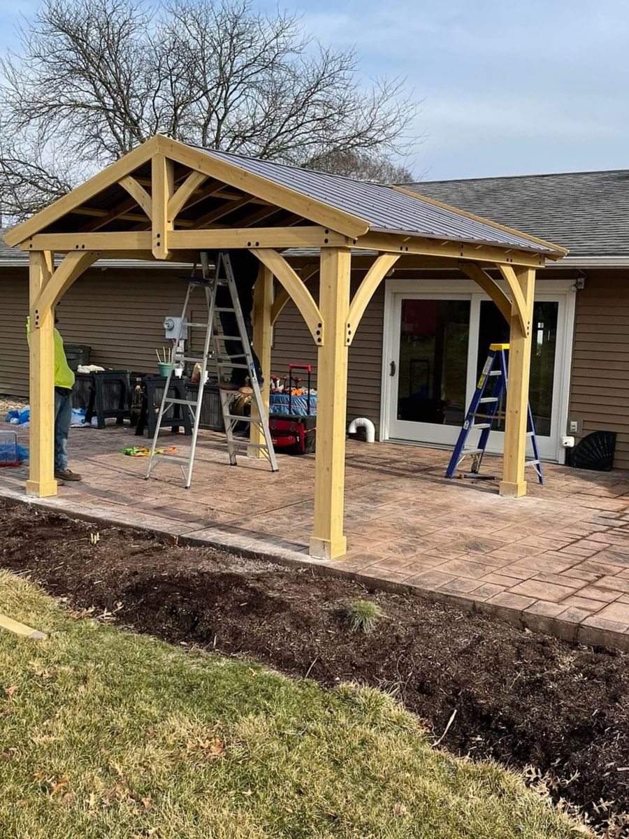 Gazebos and Pergolas for Jonathan A. Henne Property Services. in Hamburg, PA