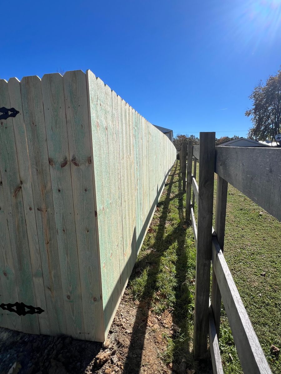 Fence Installation for Penrod & Son's Fencing in Greenville, KY