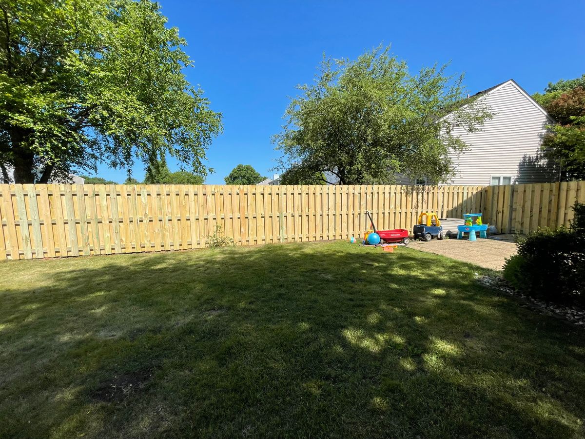 Residential Fence Installation for 5-Star Fencing in McHenry, IL